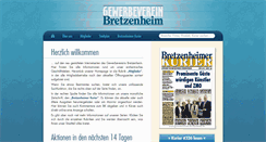 Desktop Screenshot of gewerbeverein-bretzenheim.de