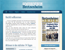 Tablet Screenshot of gewerbeverein-bretzenheim.de